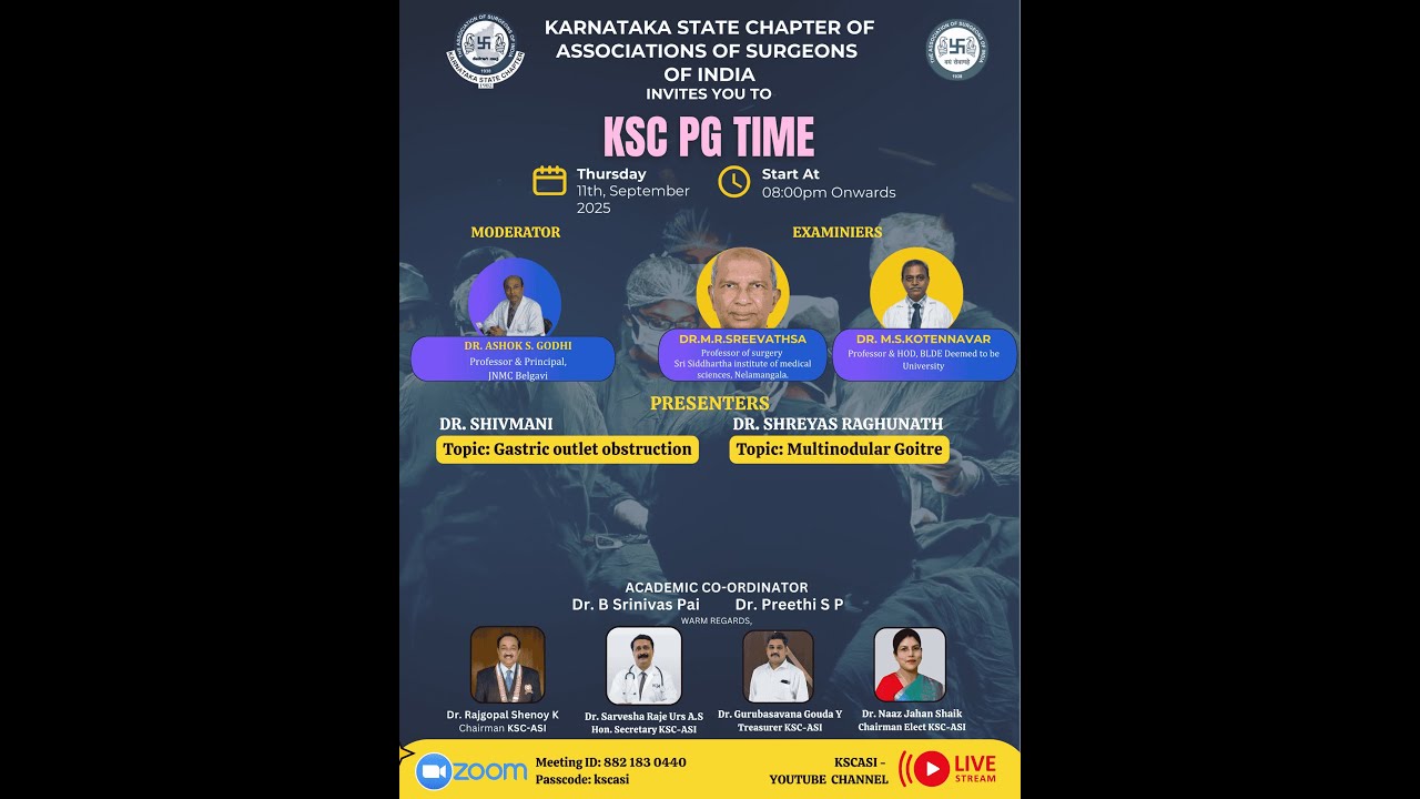 KSCASI WEBINAR – PG CLINICS